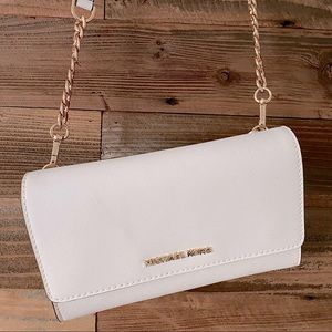 MICHEAL KORS leather 3-in-one crossbody clutch